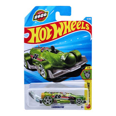 Hot Wheels Carbonator Green 2026 on display, ideal for collectors and diorama scenes.