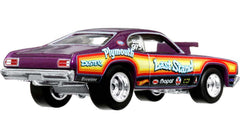 Hot Wheels Circuit Legend authentic deco highlighting vivid graphics and wheels.