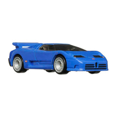 Hot Wheels EB110 side view highlights authentic proportions and nostalgia.