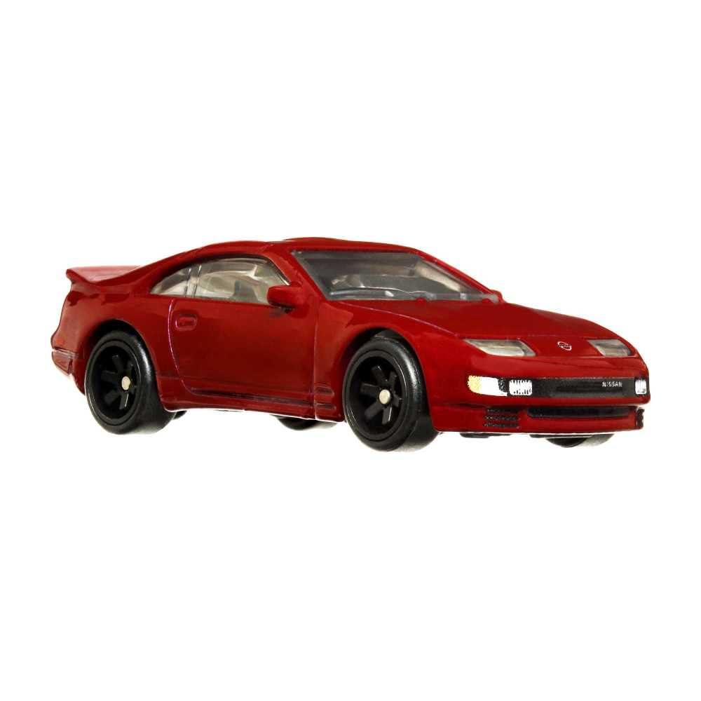 Hot Wheels Nissan 300ZX Twin Turbo 1:64 side view with authentic deco for collectors.