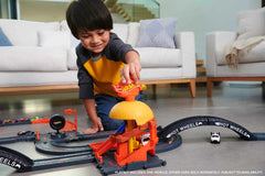 Hot Wheels City interior with menu detail sparks imaginative on-the-go role-play.