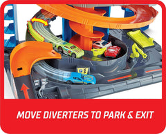 Included 1:64 scale Hot Wheels vehicle ready for action