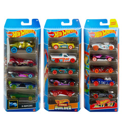 Hot Wheels collector-friendly set supports building a personal display.