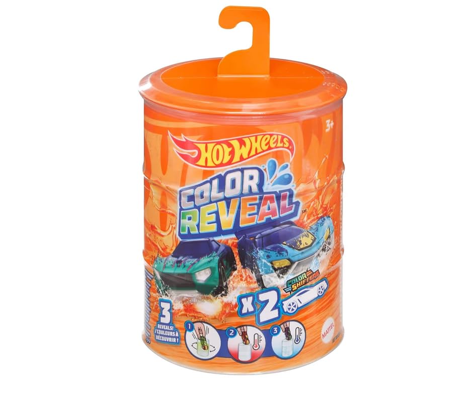 Hot Wheels Color Reveal dunk in water shows first deco reveal.