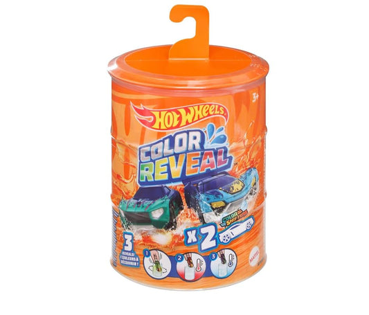 Hot Wheels Color Reveal dunk in water shows first deco reveal.
