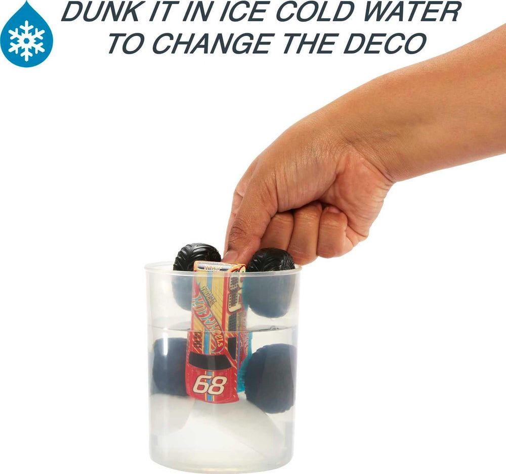 Hot Wheels Color Reveal cups enable easy color shift demonstrations.