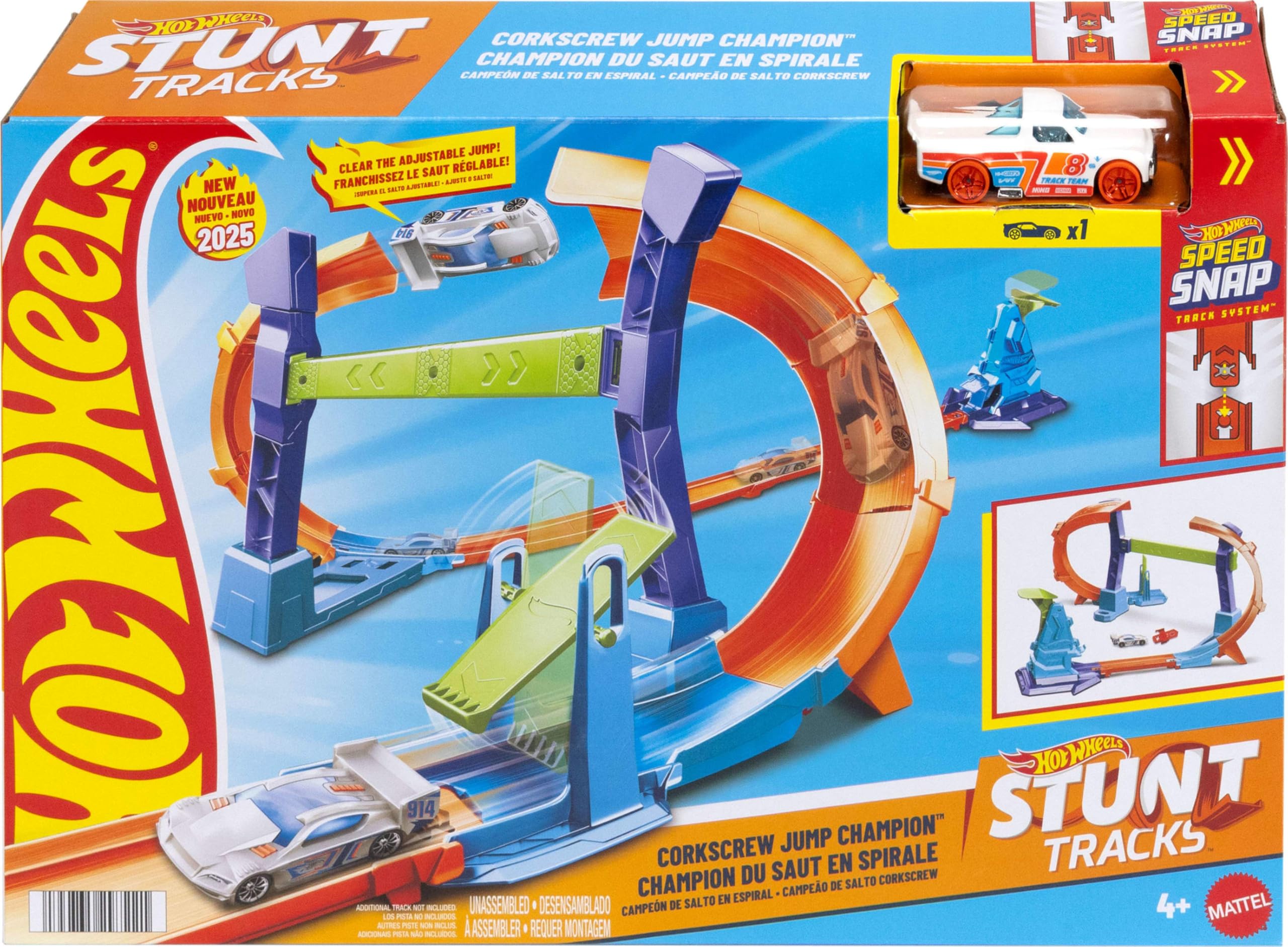 Hot Wheels compact storage design helps tidy up after play.