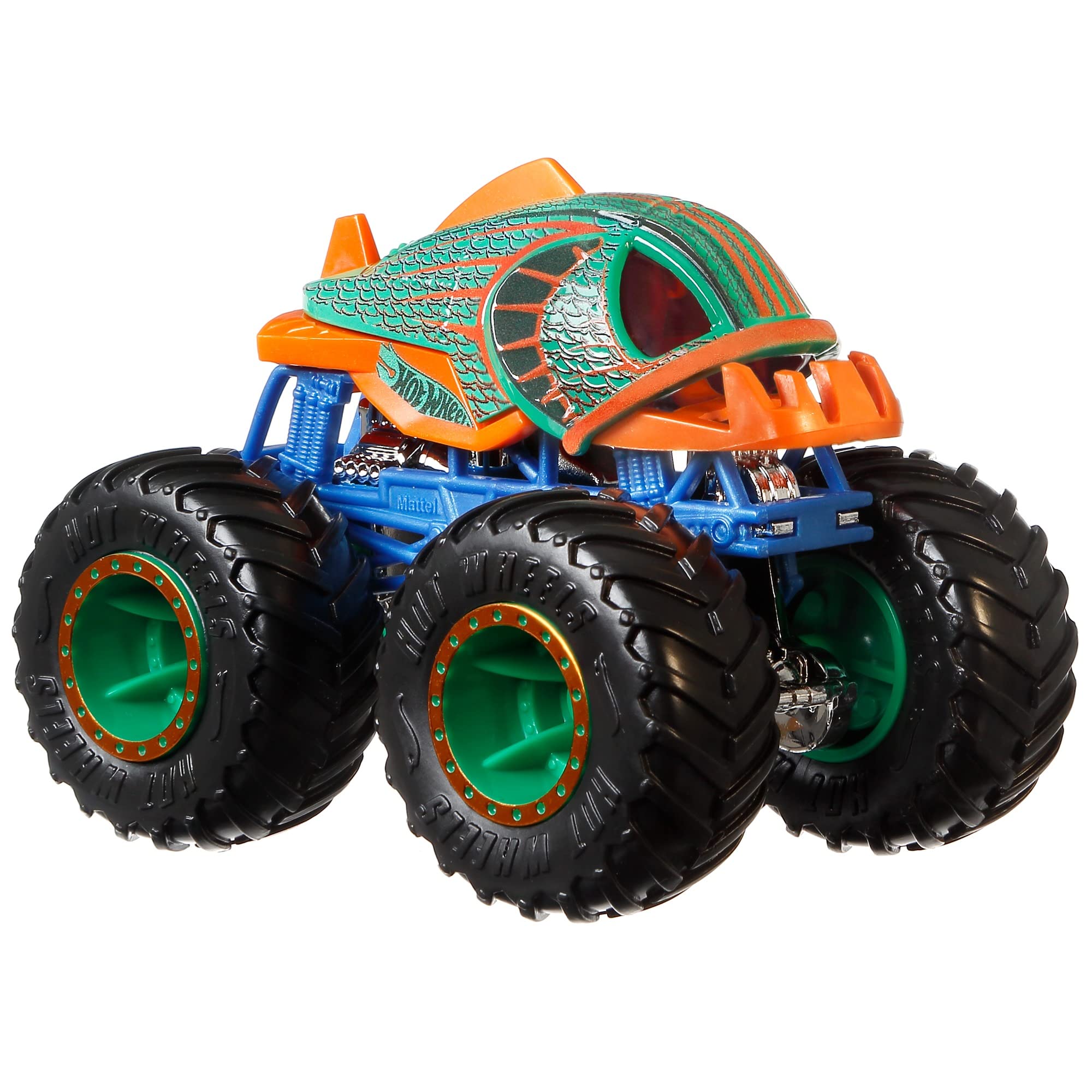 Hot Wheels Mega-Wrex action shot showcases dynamic scale for battles