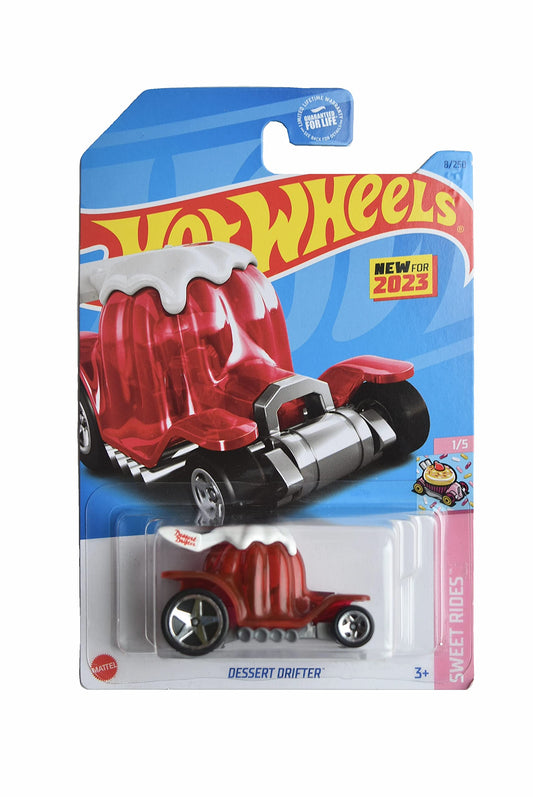 Hot Wheels Dessert Drifter 1:64 scale car inspires imaginative play for kids.