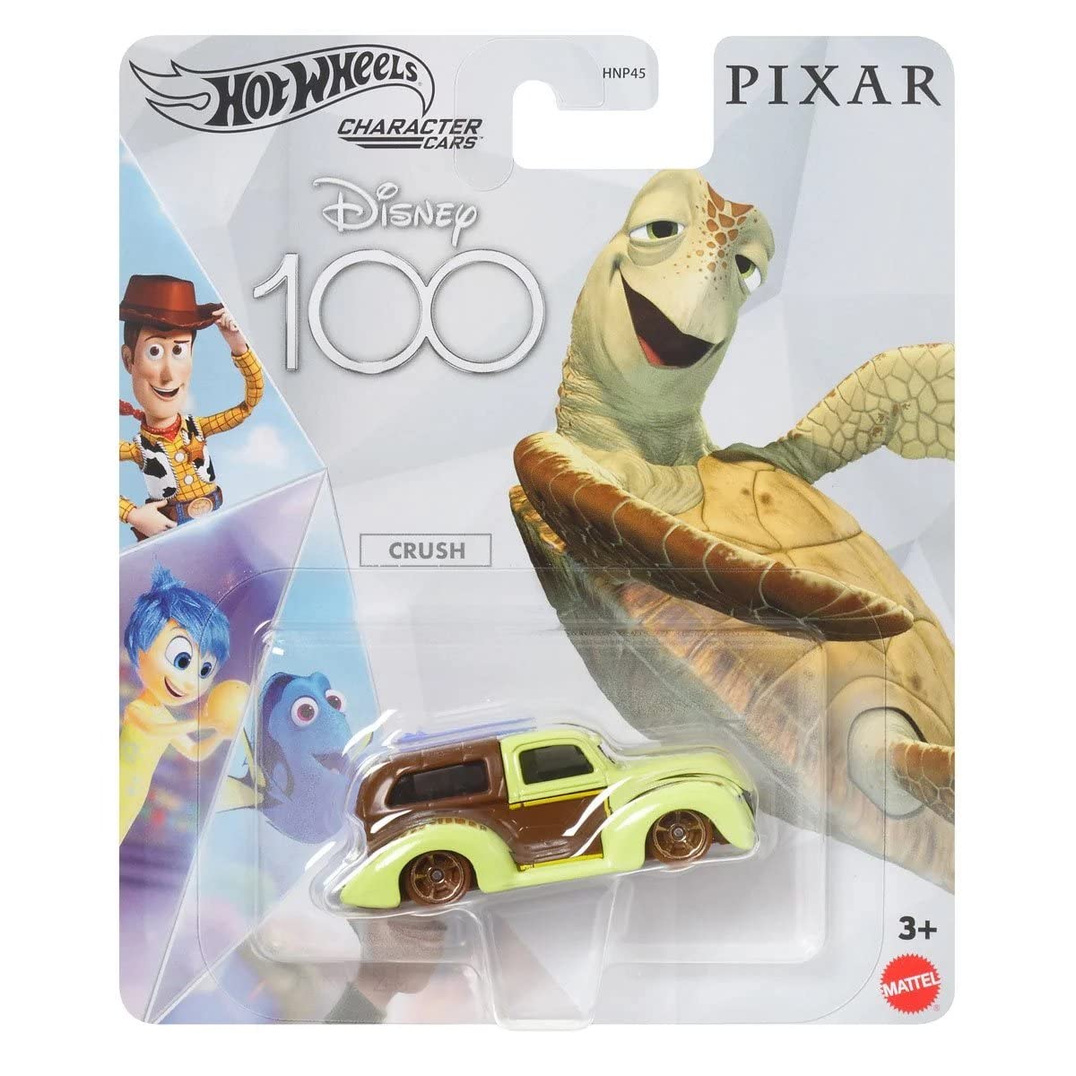 Hot Wheels Disney 100th Crush 1:64 vehicle, a collectible display piece for Disney fans