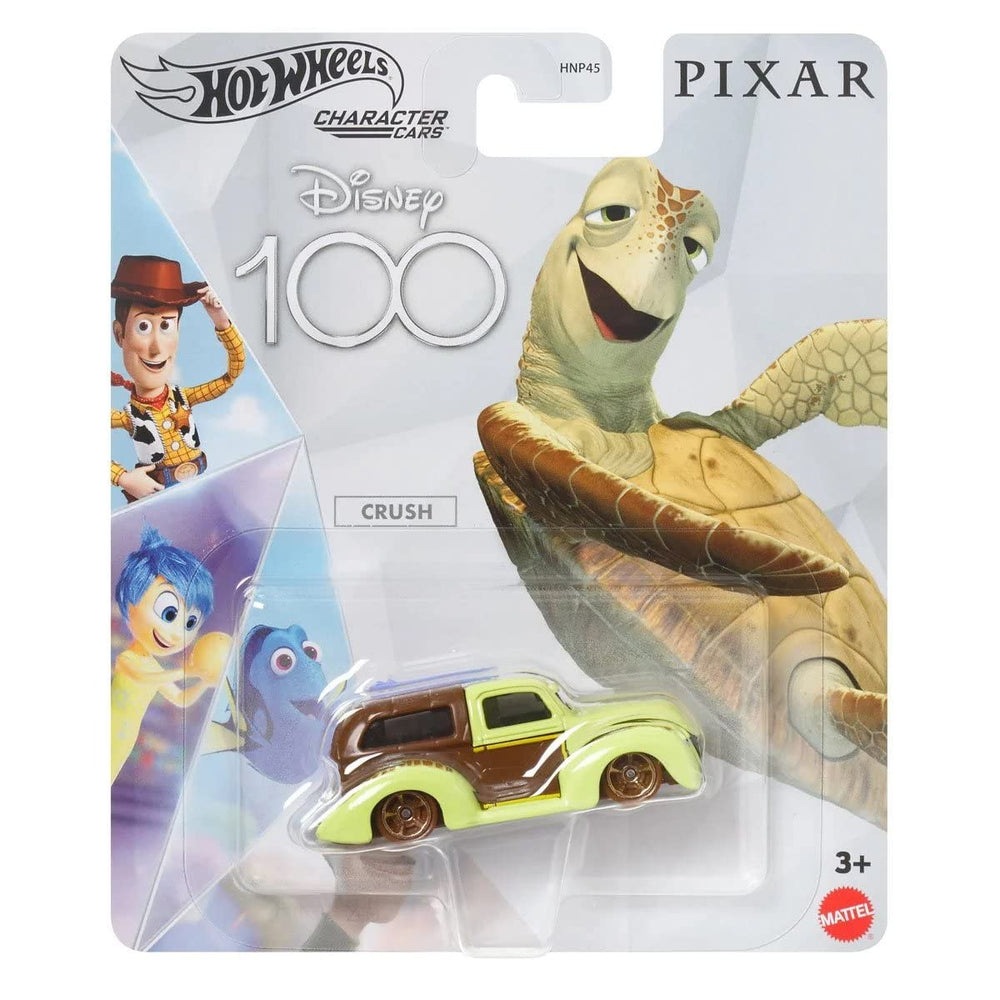Hot Wheels Disney 100th Crush 1:64 vehicle, a collectible display piece for Disney fans