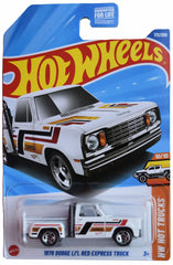 Hot Wheels Dodge Li'l Red Express Truck in white for display and nostalgic collecting.