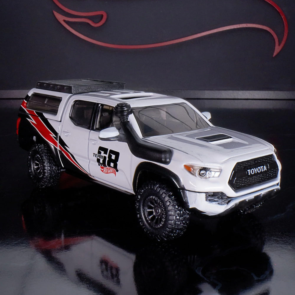Hot Wheels Elite 64 Mod Shop 17 Tacoma accessories pack highlights customization options.