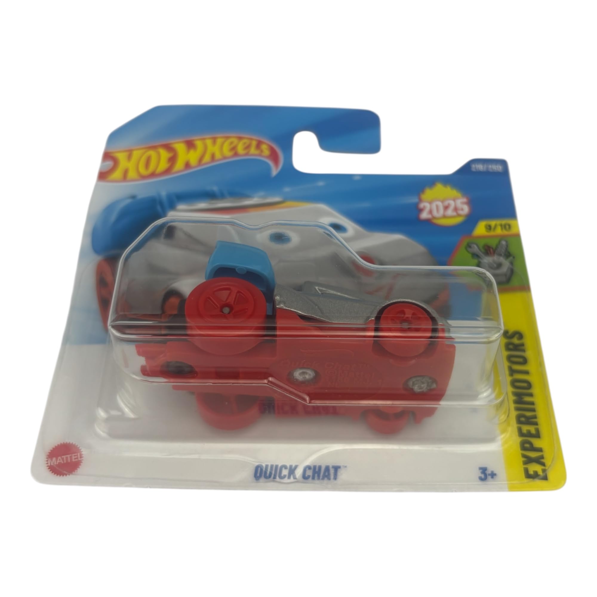Hot Wheels Experimotors 9/10 closeup, glossy finish and collectible appeal.