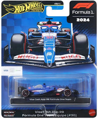 Hot Wheels F1 2024 Mercedes turquoise livery die-cast for eye-catching shelf display.