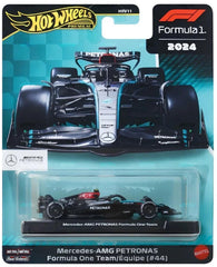 Hot Wheels F1 2024 packaging dynamic artwork image for collectors display.