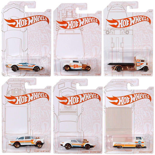 Hot Wheels Fast-Bed Hauler 55 Chevy Bel Air Gasser, bold collector's piece