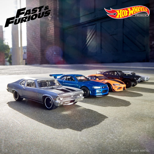 Hot Wheels Fast & Furious 1:64 black muscle car, perfect for collection and gifting.