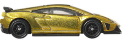 Hot Wheels Premium Fast-Furious 1:64 die-cast car side view shows sleek silhouette for shelf display.