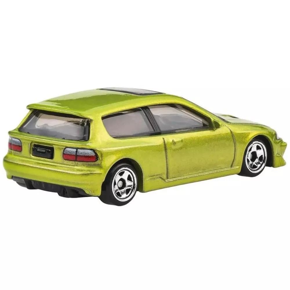 Hot Wheels 92 Honda Civic tire details boost realism for play and display.