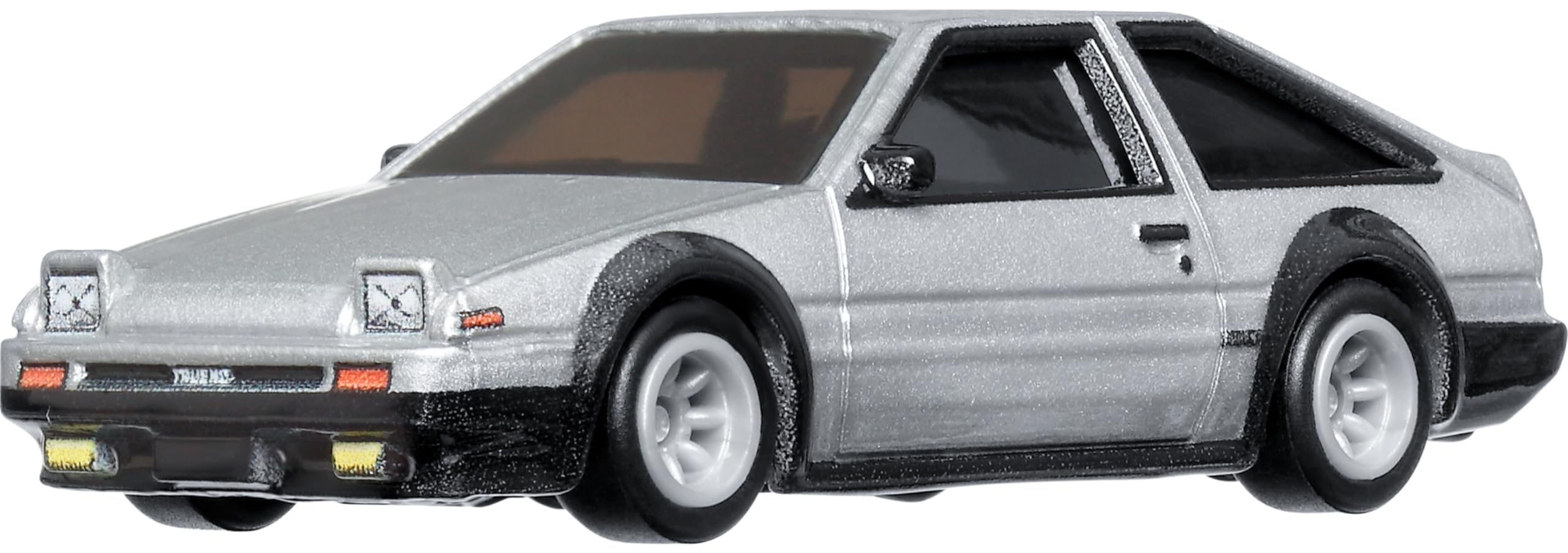 Hot Wheels AE86 Sprinter Trueno front view highlights premium die-cast finish