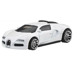 Hot Wheels Fast & Furious Bugatti Veyron side view highlighting sleek profile and collectible appeal.