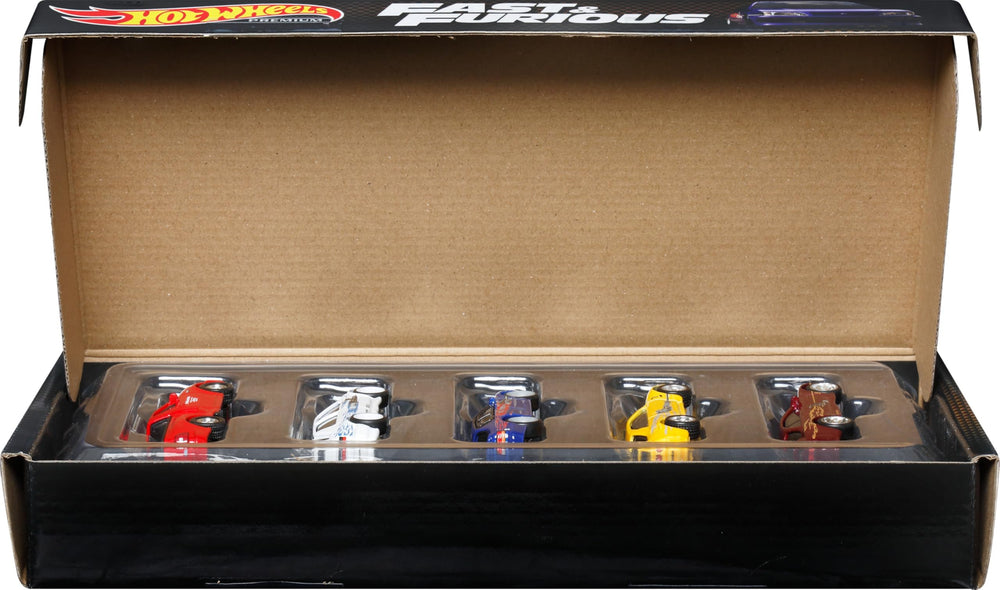 Hot Wheels Premium Fast & Furious Box: premium packaging for safekeeping and display.