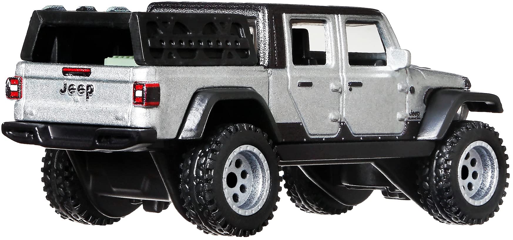 Hot Wheels Fast & Furious Jeep Gladiator front view captures aggressive stance for play.