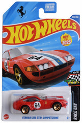 Hot Wheels Ferrari 365 GTB4 Competizione in red finish, ideal for display and imaginative play