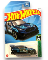 Hot Wheels Ford Mustang Mach-E 1400 Treasure Hunt die-cast for display and collection.
