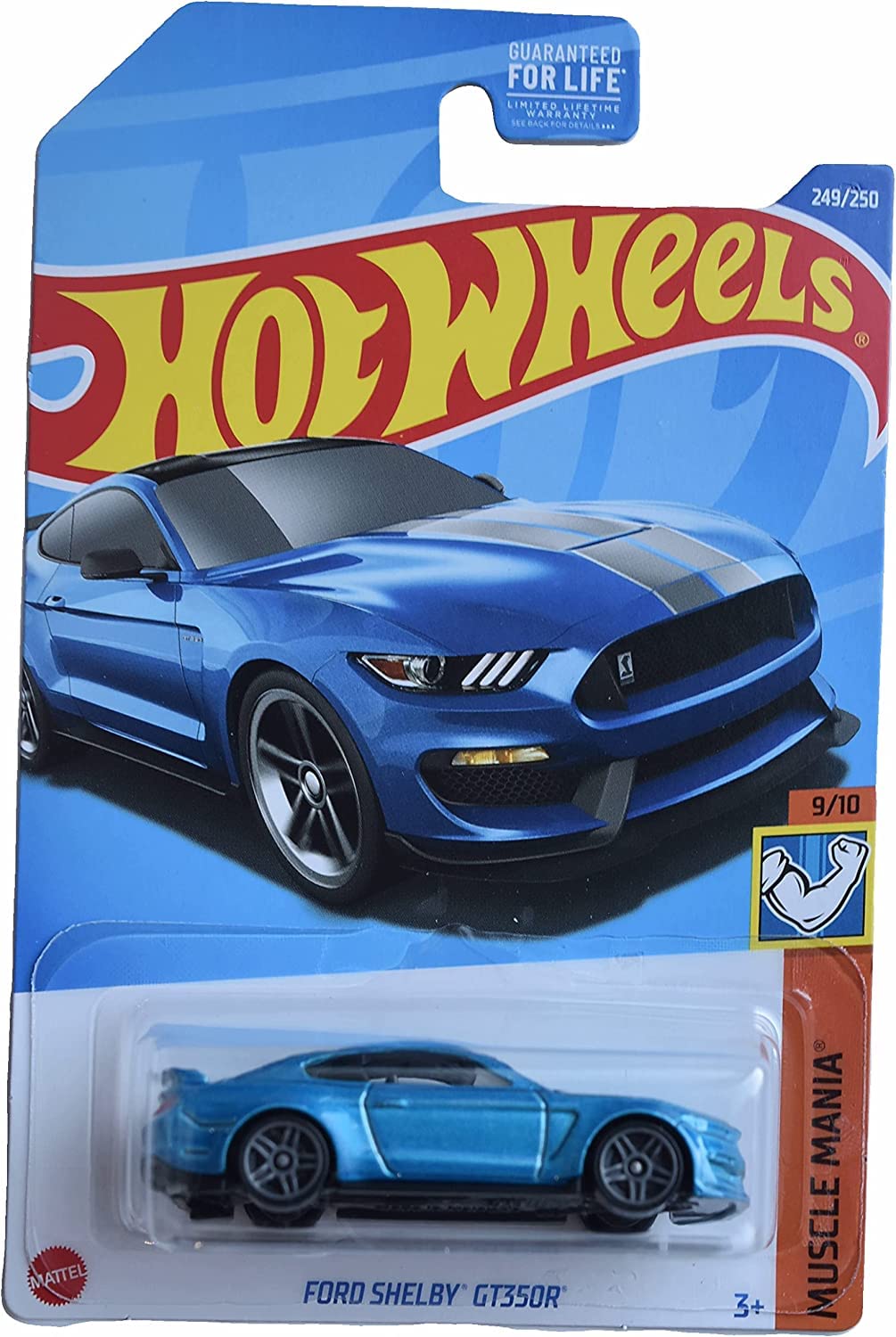 Hot Wheels Ford Shelby GT350R front view; ideal for display and gifting to collectors.