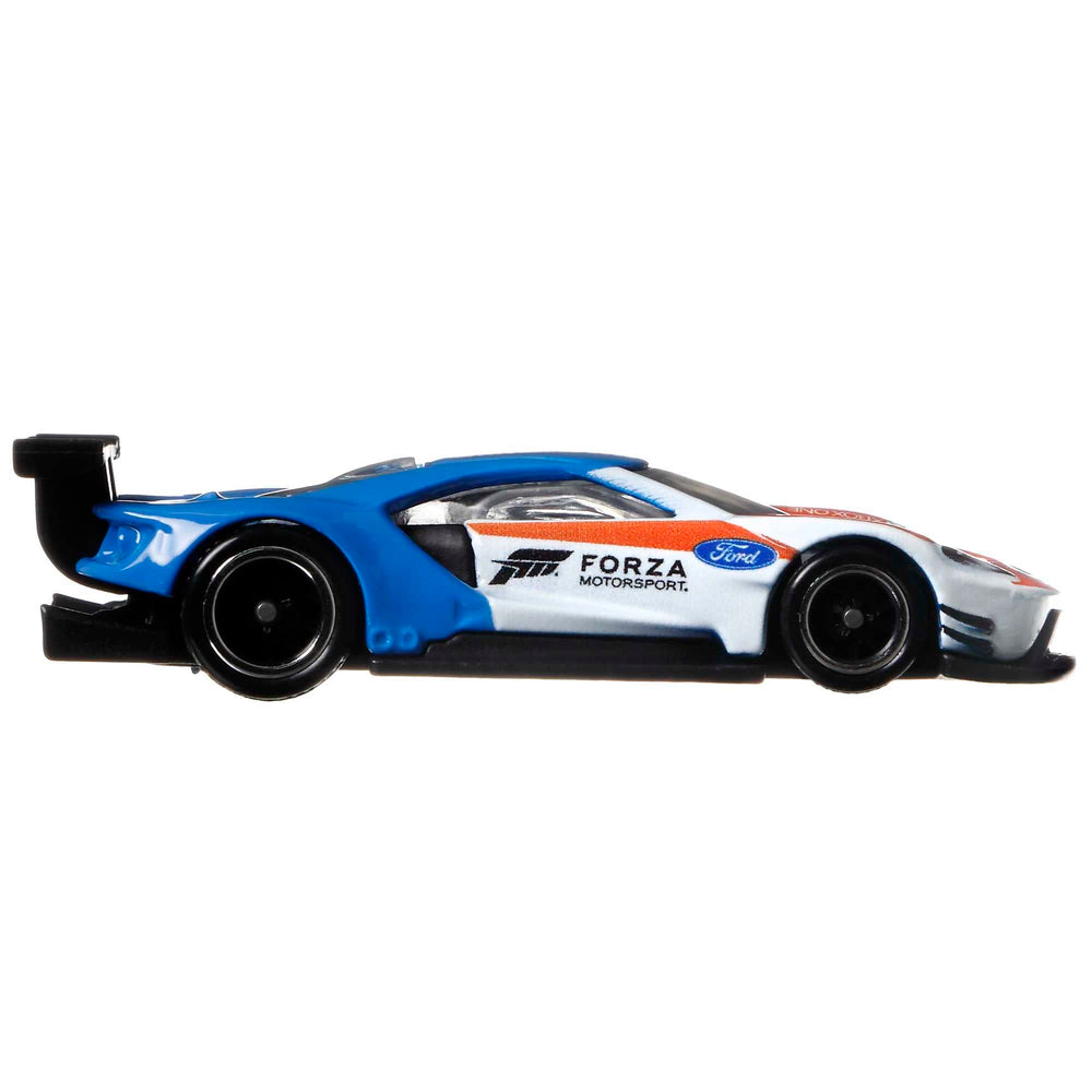 Hot Wheels Forza 5-Pack packaging display shot showcases shelf appeal.