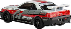 Hot Wheels Gran Turismo livery close-up highlights iconic branding and detail.