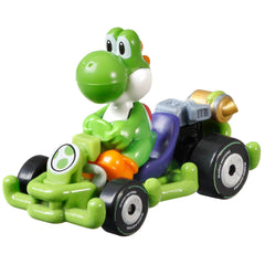 Hot Wheels GRN19 Yoshi dinosaur pipe-frame kart, 5 cm scale, ideal for imaginative play.