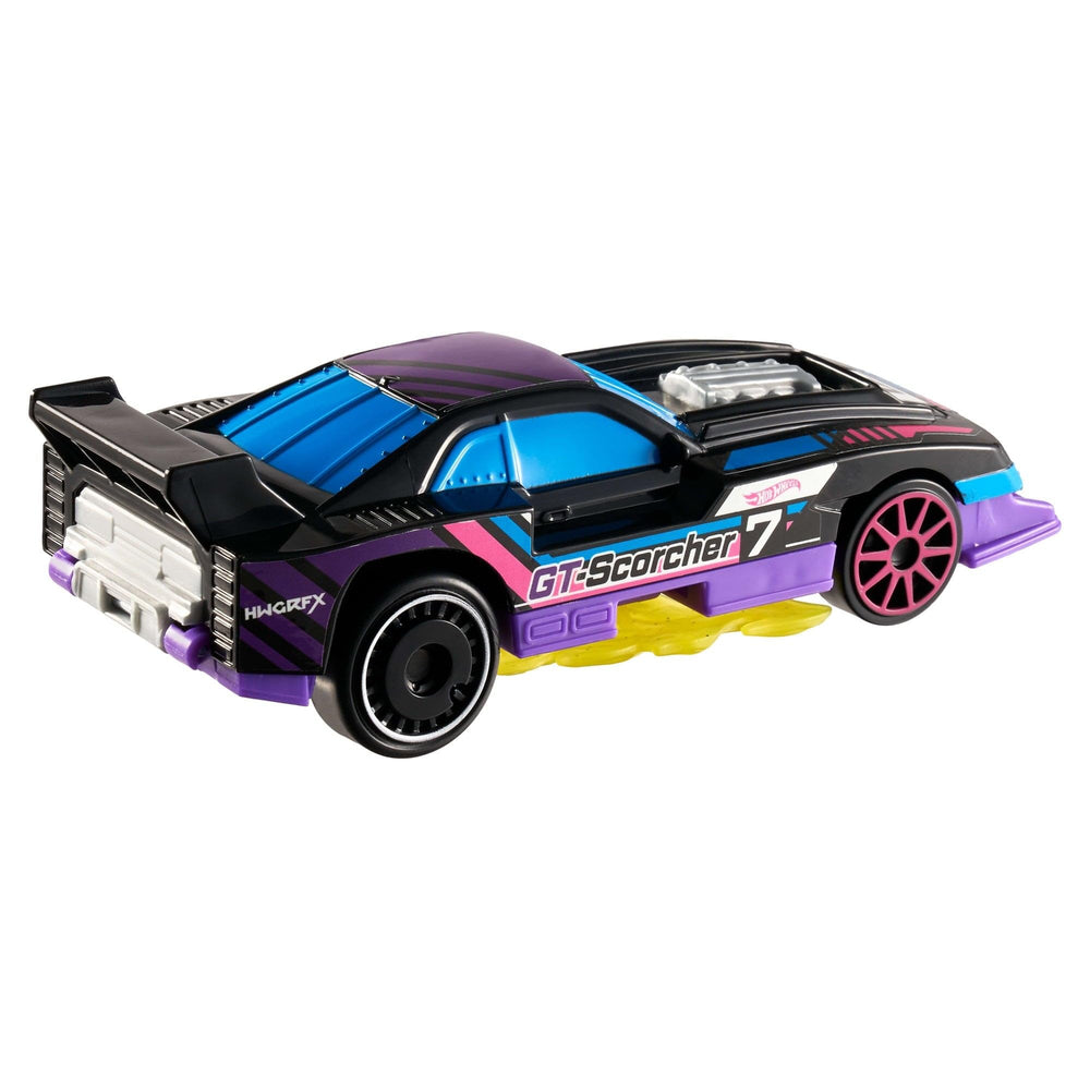 Hot Wheels GT-Scorcher packaging display-ready for collection and gifting.