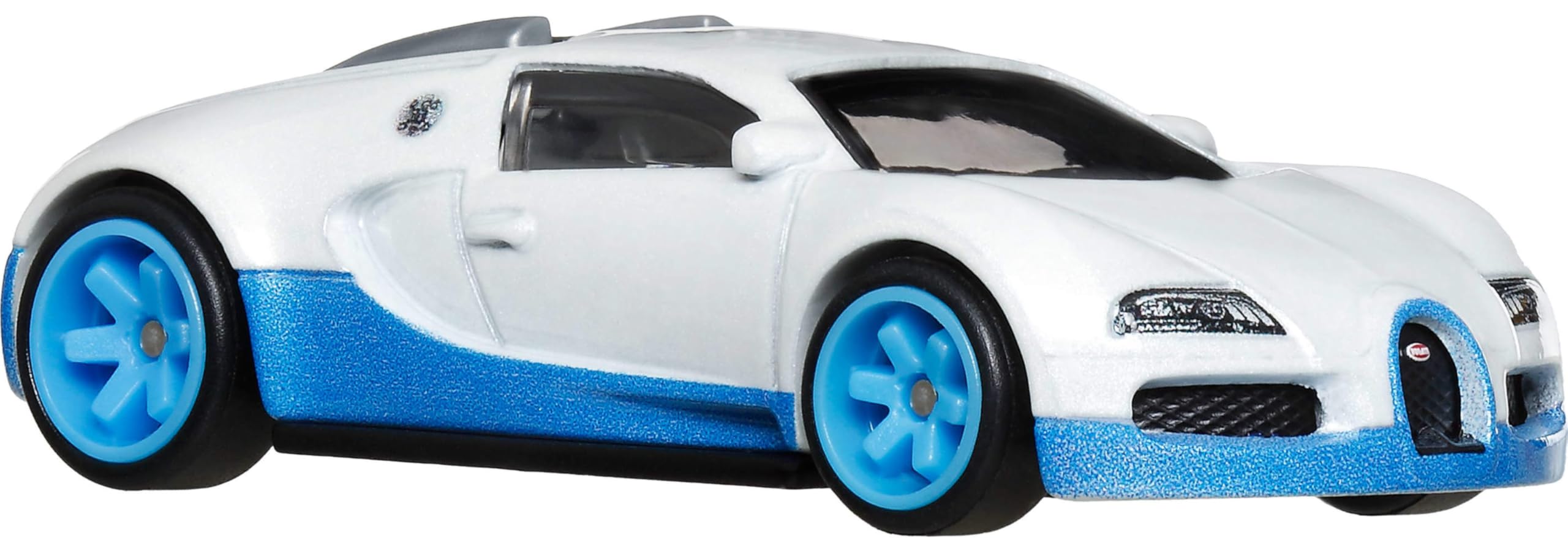 Hot Wheels Bugatti Veyron authentic deco with blue trim for premium display
