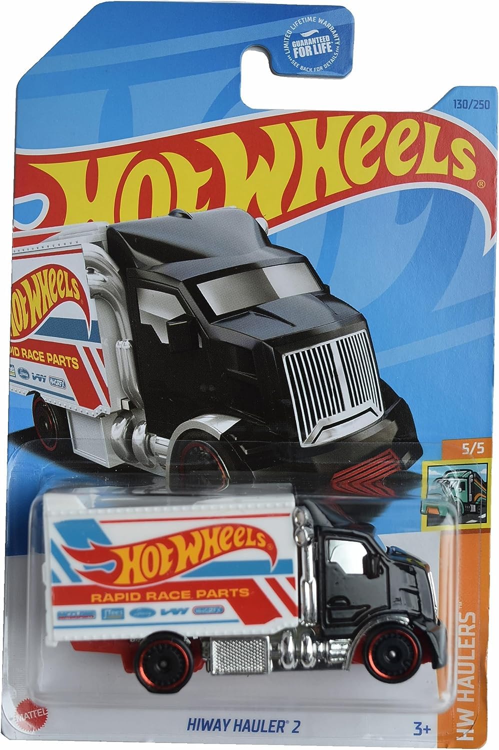 Hot Wheels Hiway Hauler 2 die-cast truck for display and imaginative play