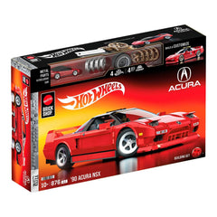 Hot Wheels Honda Acura NSX 1990 building kit front view for immersive assembly