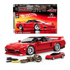Hot Wheels Honda Acura NSX 1990 building kit side view for detailed construction