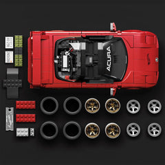 Hot Wheels 1/16 NSX display-ready after build for shelf display