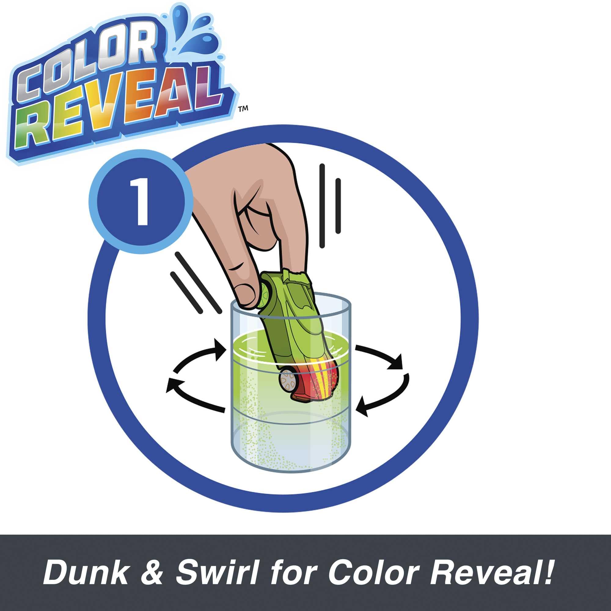 Hot Wheels icy cold water dunk reveals a second deco for excitement.