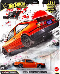Hot Wheels Japan Historics Toyota AE86 Sprinter Trueno captures classic street vibe with glossy finish
