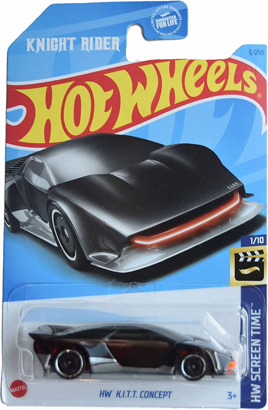 Hot Wheels K.I.T.T. Concept front view highlights authentic styling for display.