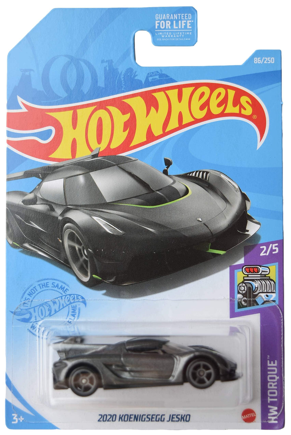Hot Wheels Koenigsegg Jesko Torque 2/5 die-cast model ideal for display.