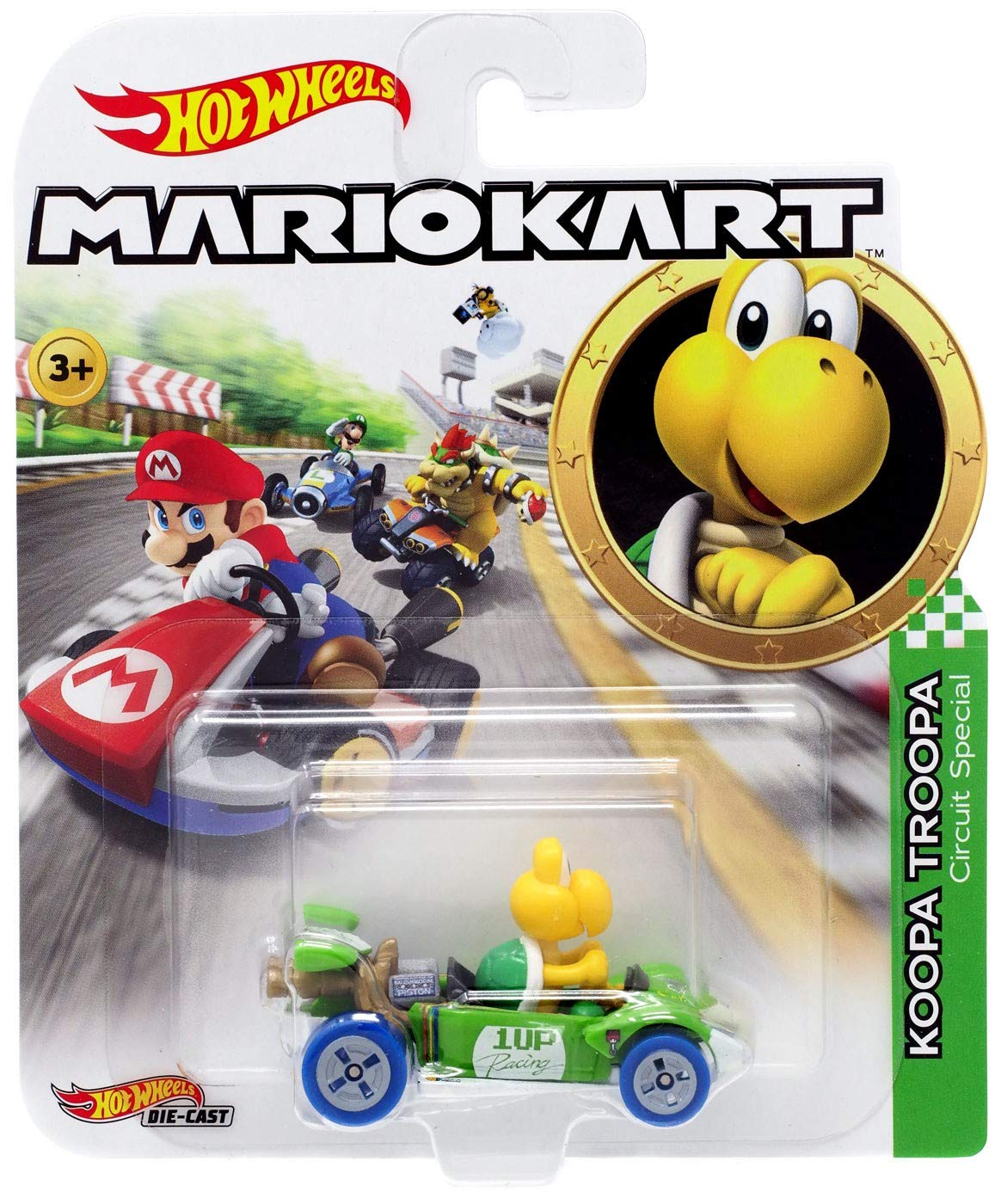 Hot Wheels Koopa Troopa Circuit Special 1:64 diecast car for display and imaginative play.