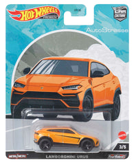 Hot Wheels Lamborghini Urus Auto Strasse packaging display aids gifting and collection