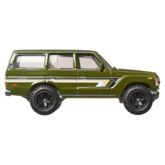 Hot Wheels Landcruiser FJ60 metal body and chassis for durability.
