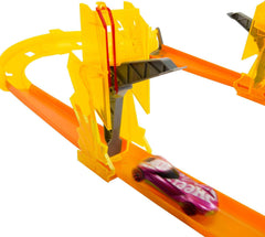 Hot Wheels Lightning Boost Pack flippers for dynamic mid-race stunts