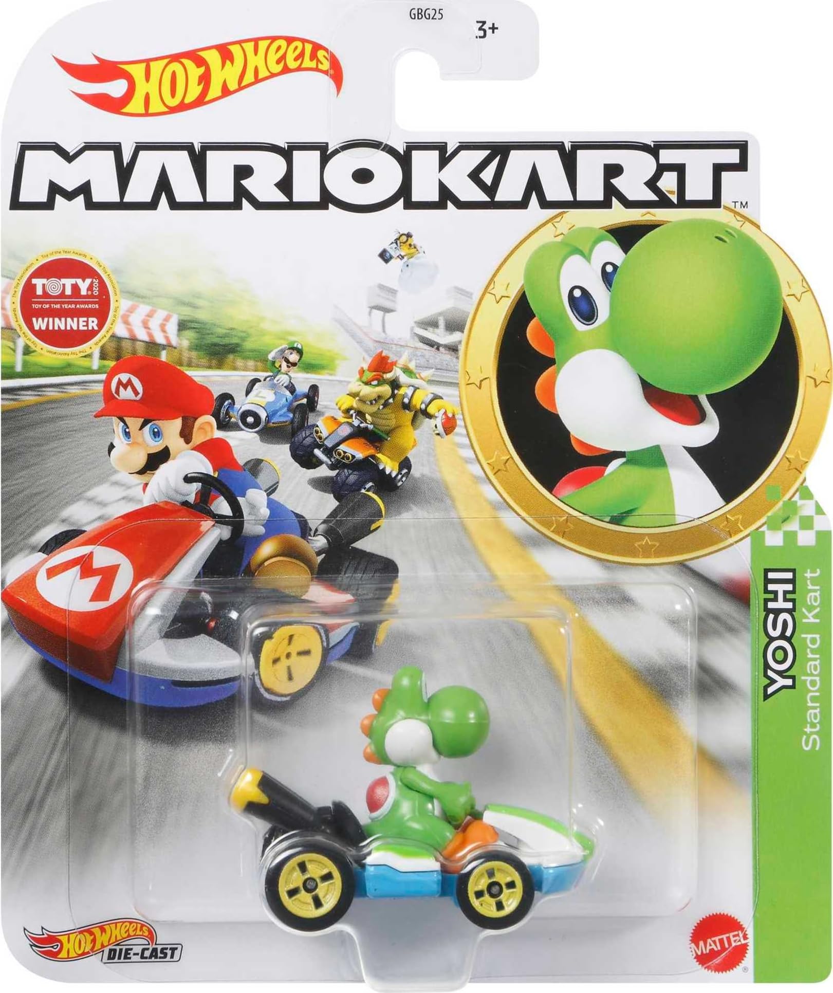 Hot Wheels Mario Kart 1:64 Bowser kart replica, collectable and fun to race