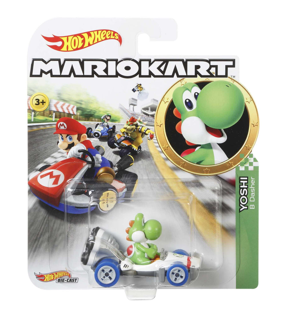 Hot Wheels Mario Kart Koopa-Troopa 1:64 die-cast vehicle for diverse race rosters.